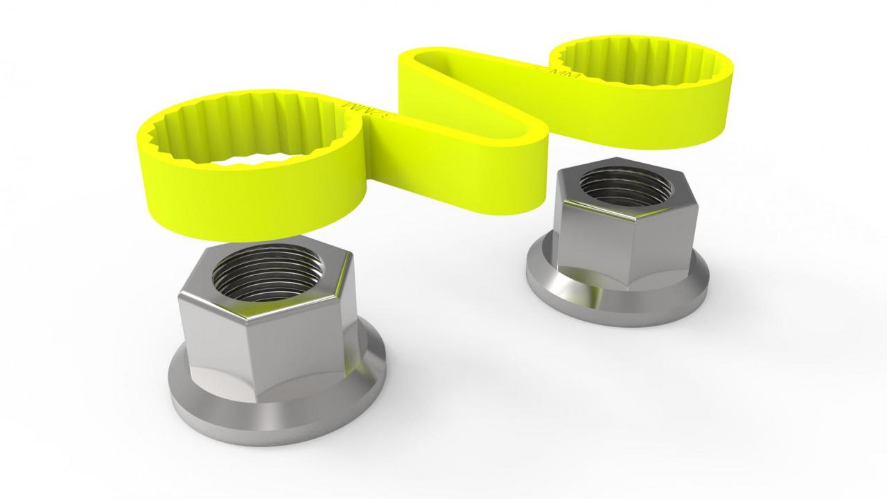 Safety Locking Wheel Nut Indicators One-piece Double Ring Anti-loosening HBT33-105